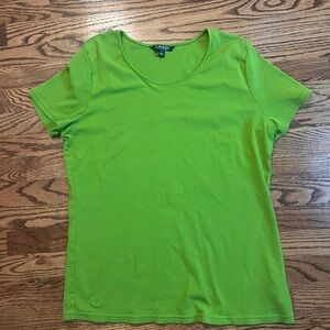 Ralph Lauren Fitted Green Short Sleeve Tee